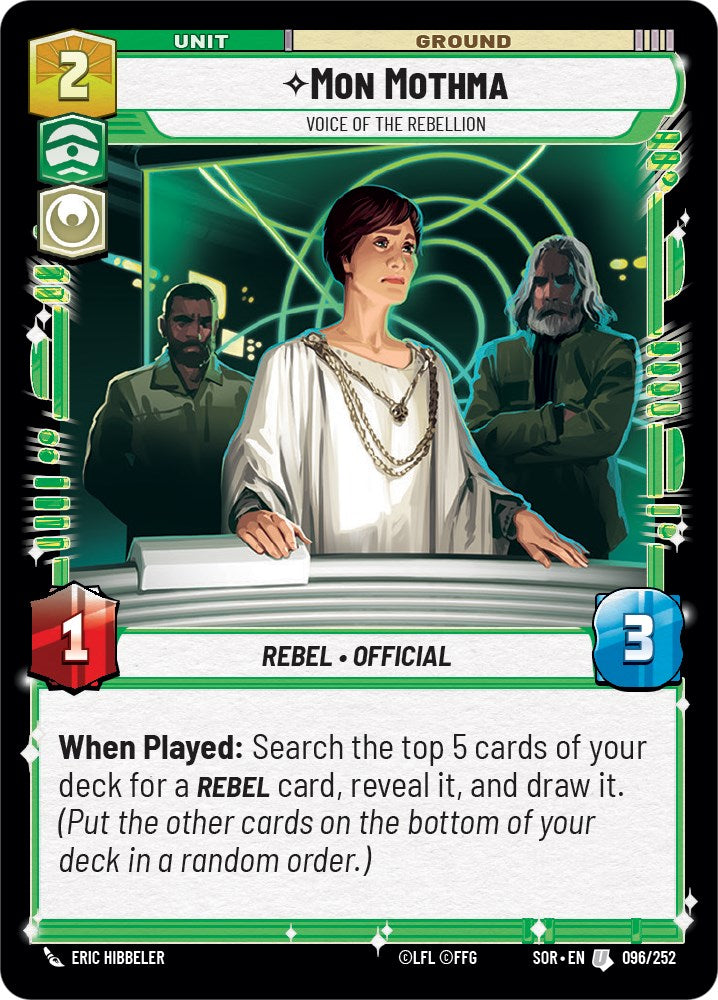 Mon Mothma - Voice of the Rebellion (096/252) [Spark of Rebellion] | Tabernacle Games
