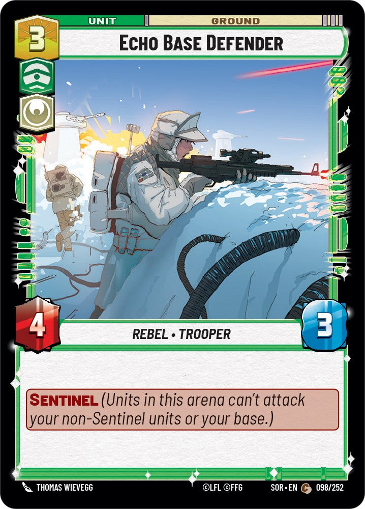 Echo Base Defender (098/252) [Spark of Rebellion] | Tabernacle Games