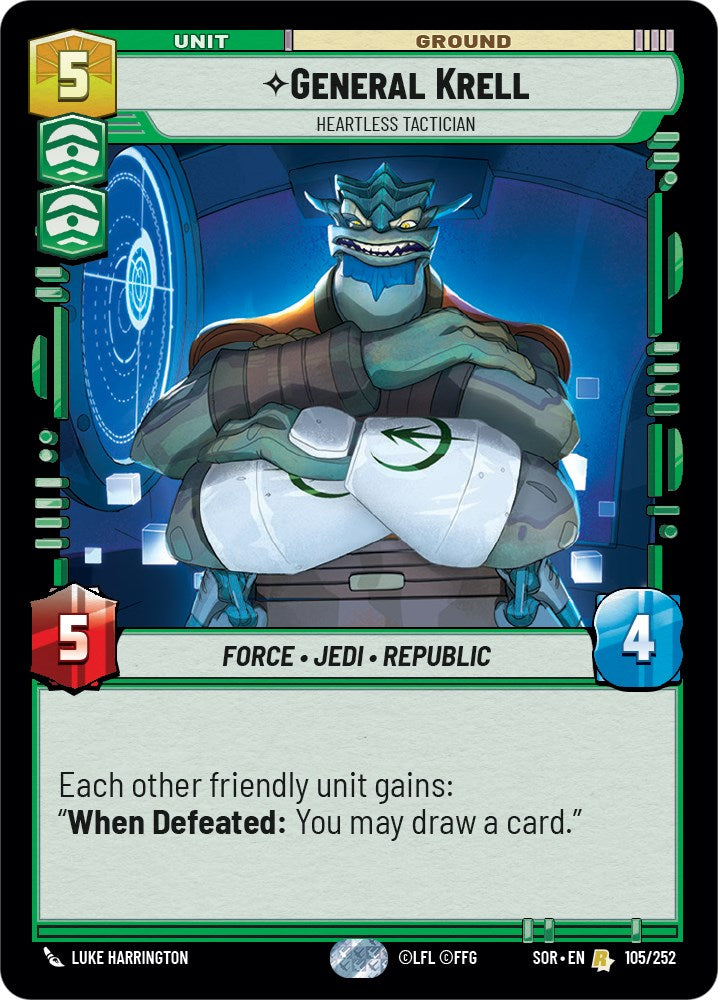 General Krell - Heartless Tactician (105/252) [Spark of Rebellion] | Tabernacle Games
