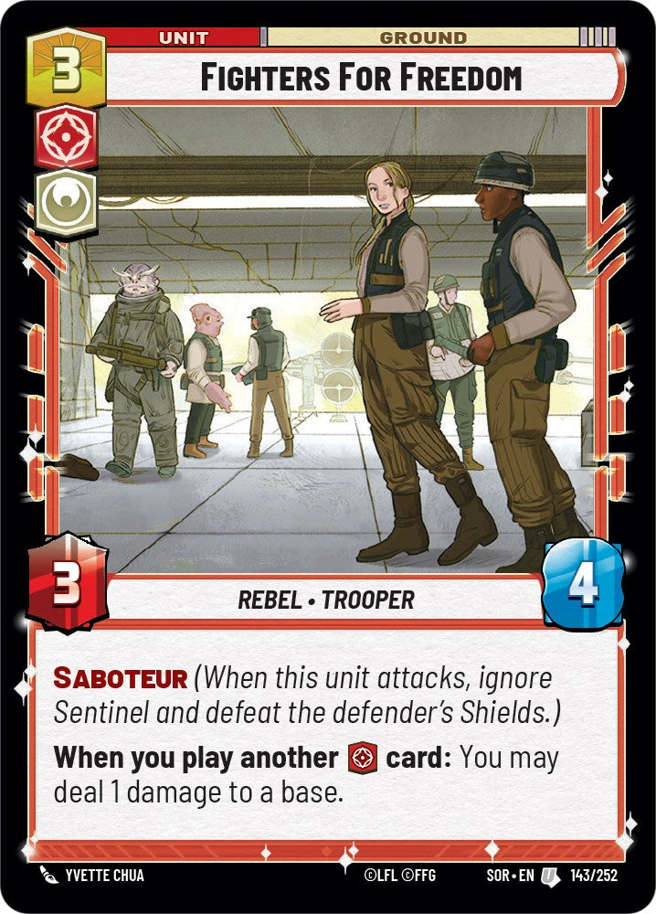 Fighters For Freedom (143/252) [Spark of Rebellion] | Tabernacle Games