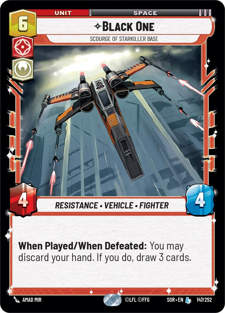 Black One - Scourge of Starkiller Base (147/252) [Spark of Rebellion] | Tabernacle Games