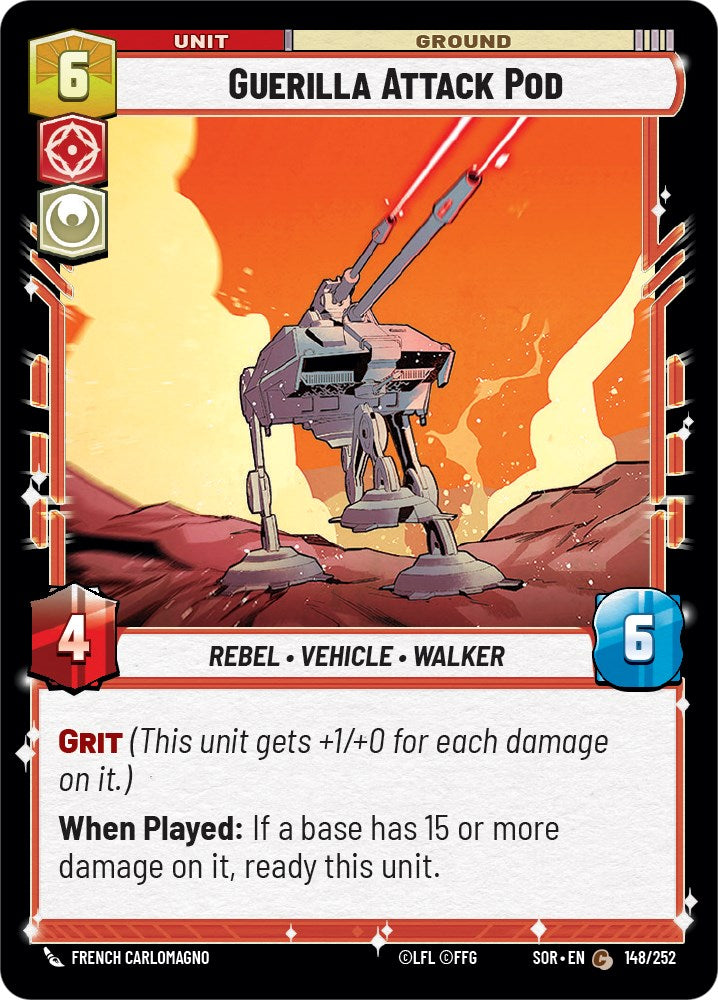 Guerilla Attack Pod (148/252) [Spark of Rebellion] | Tabernacle Games