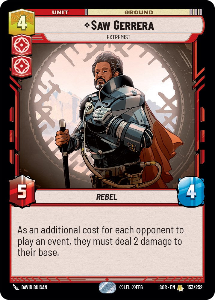 Saw Gerrera - Extremist (153/252) [Spark of Rebellion] | Tabernacle Games