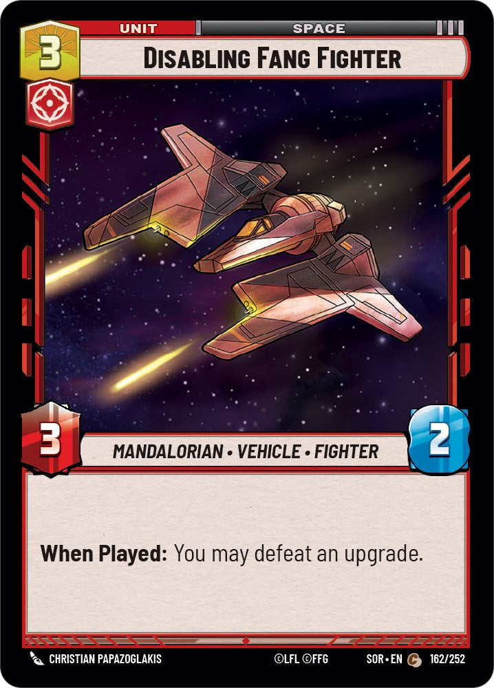 Disabling Fang Fighter (162/252) [Spark of Rebellion] | Tabernacle Games
