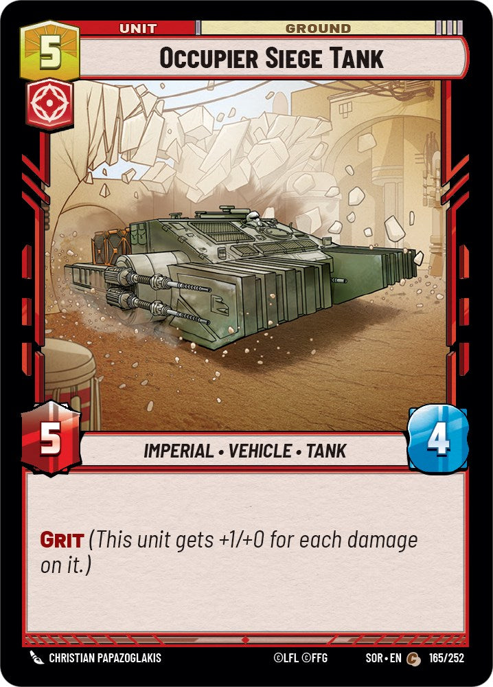 Occupier Siege Tank (165/252) [Spark of Rebellion] | Tabernacle Games