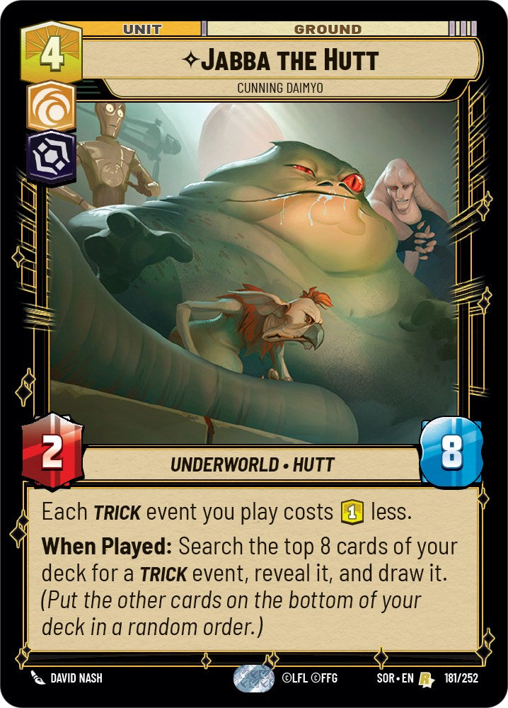 Jabba the Hutt - Cunning Daimyo (181/252) [Spark of Rebellion] | Tabernacle Games