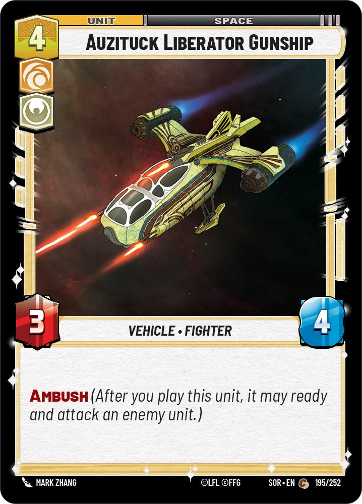 Auzituck Liberator Gunship (195/252) [Spark of Rebellion] | Tabernacle Games