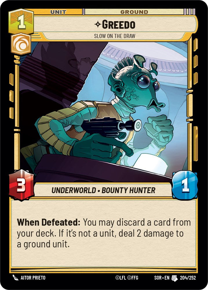 Greedo - Slow on the Draw (204/252) [Spark of Rebellion] | Tabernacle Games