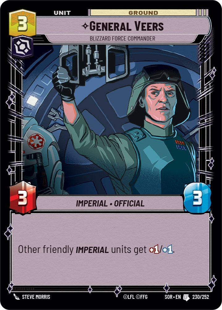 General Veers - Blizzard Force Commander (230/252) [Spark of Rebellion] | Tabernacle Games