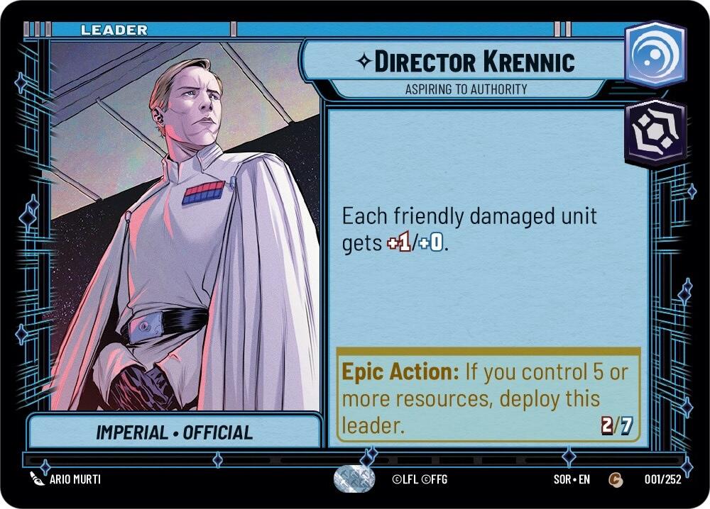 Director Krennic - Aspiring to Authority (001/252) [Spark of Rebellion] | Tabernacle Games