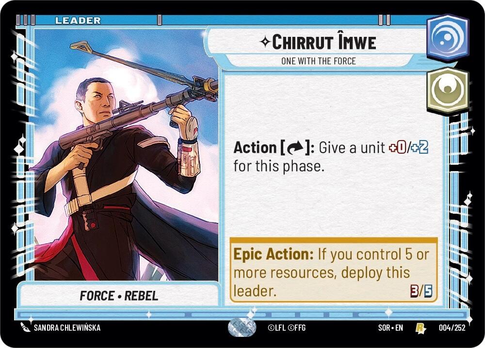 Chirrut emwe - One With The Force (004/252) [Spark of Rebellion] | Tabernacle Games