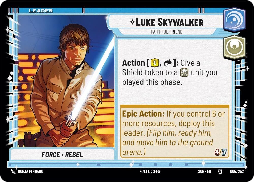 Luke Skywalker - Faithful Friend (005/252) [Spark of Rebellion] | Tabernacle Games