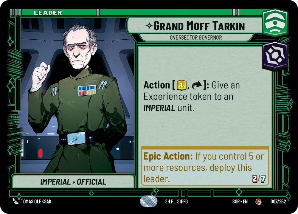 Grand Moff Tarkin - Oversector Governor (007/252) [Spark of Rebellion] | Tabernacle Games