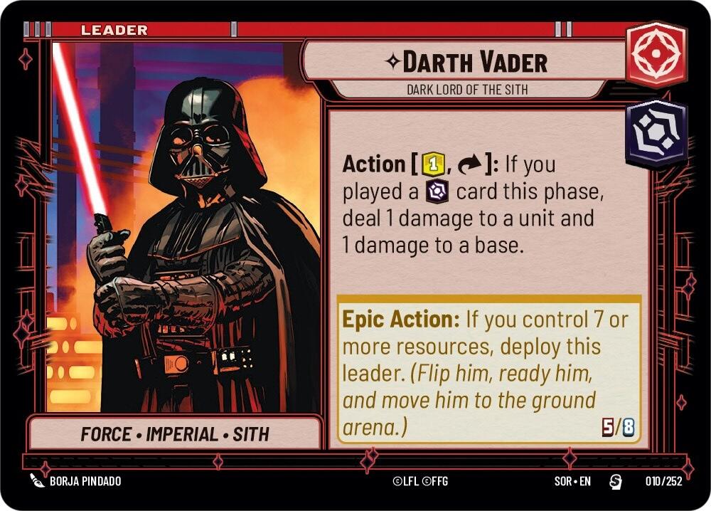 Darth Vader - Dark Lord of the Sith (010/252) [Spark of Rebellion] | Tabernacle Games