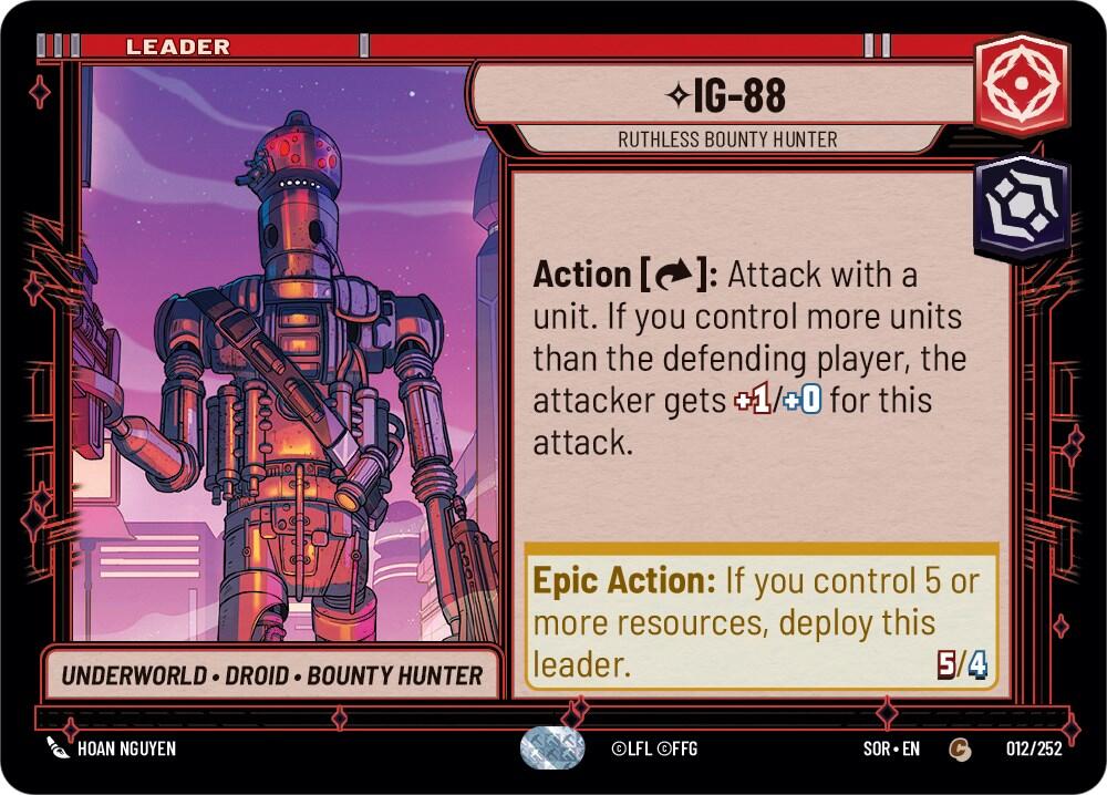 IG-88 - Ruthless Bounty Hunter (012/252) [Spark of Rebellion] | Tabernacle Games