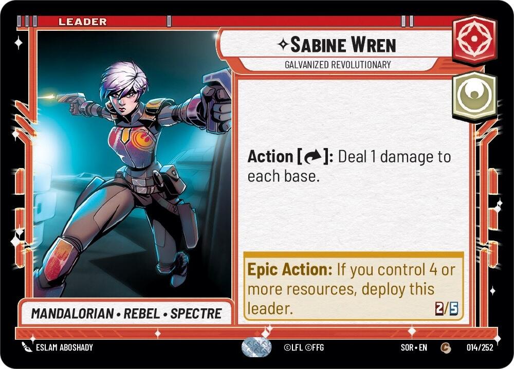 Sabine Wren - Galvanized Revolutionary (014/252) [Spark of Rebellion] | Tabernacle Games