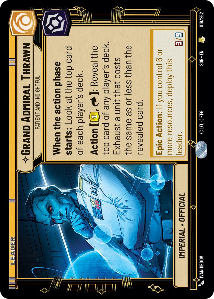 Grand Admiral Thrawn - Patient and Insightful (016/252) [Spark of Rebellion] | Tabernacle Games