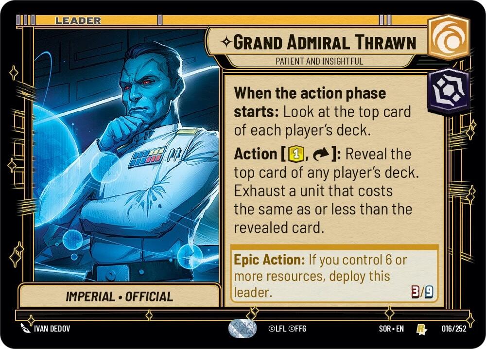 Grand Admiral Thrawn - Patient and Insightful (016/252) [Spark of Rebellion] | Tabernacle Games