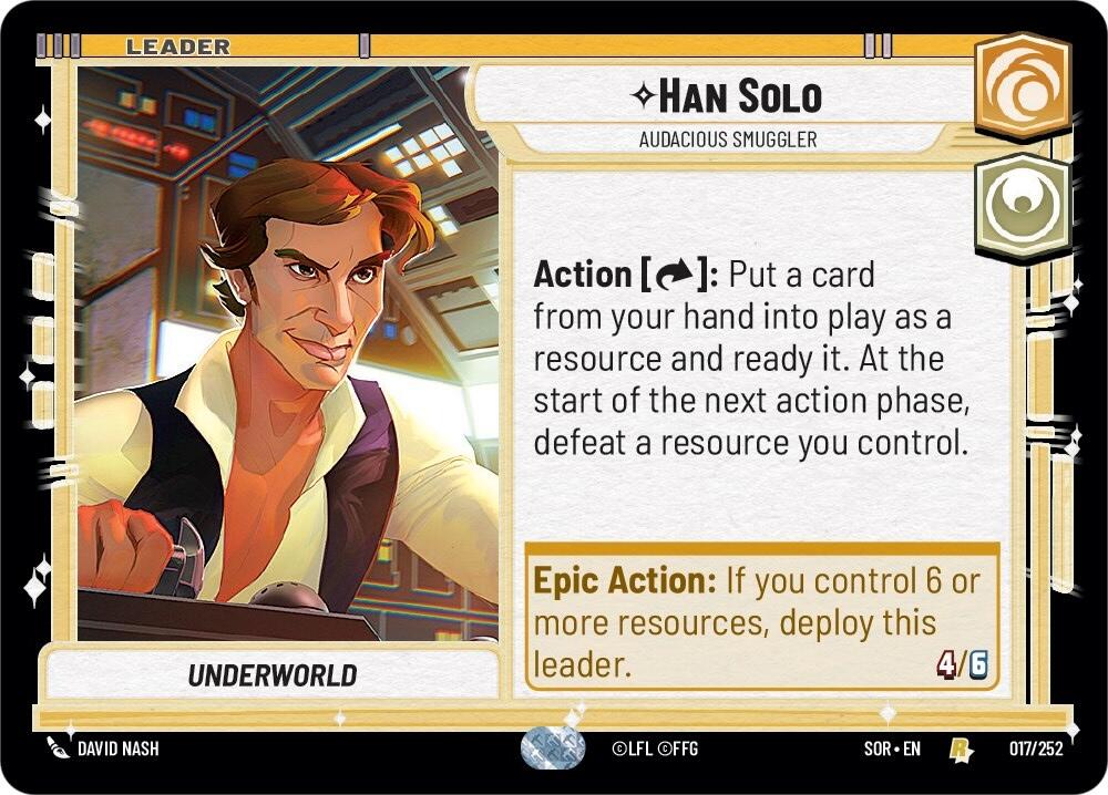 Han Solo - Audacious Smuggler (017/252) [Spark of Rebellion] | Tabernacle Games