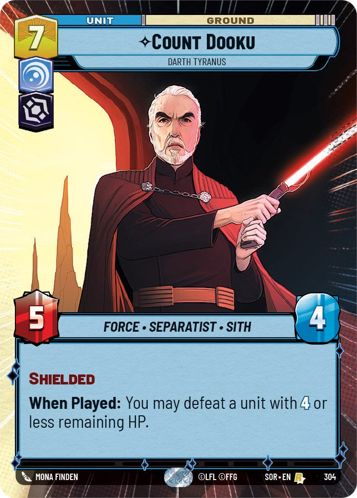 Count Dooku - Darth Tyranus (Hyperspace) (304) [Spark of Rebellion] | Tabernacle Games