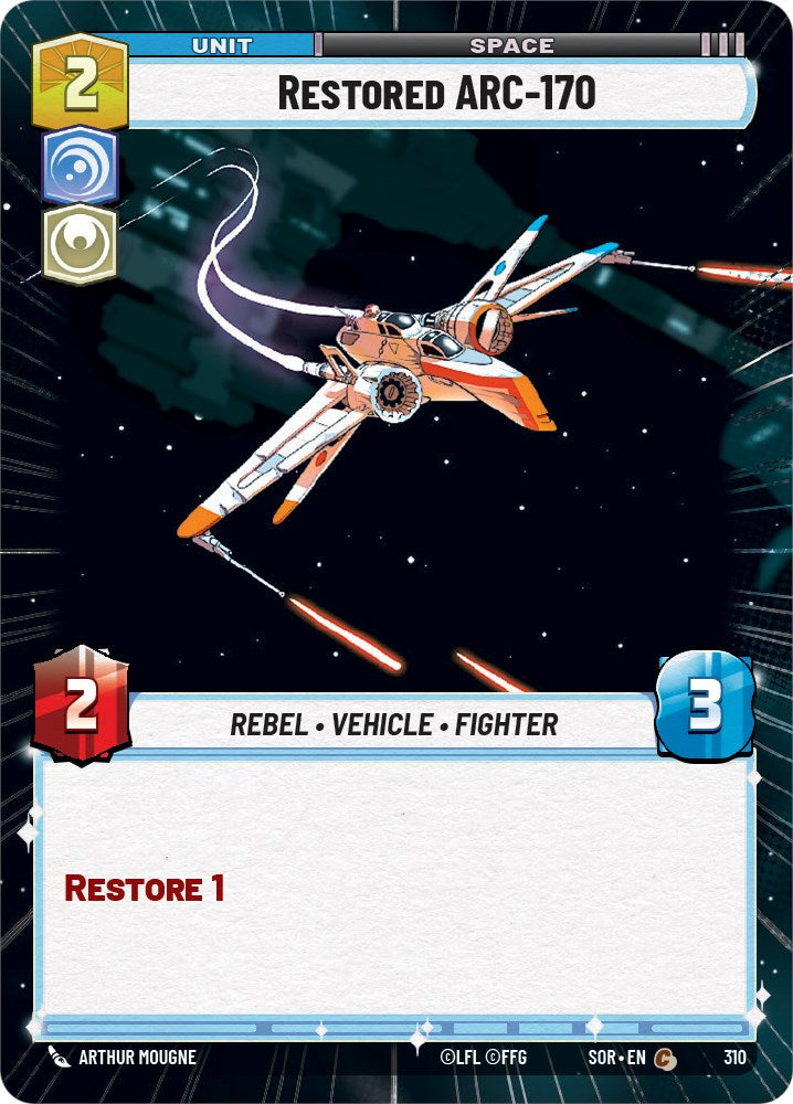 Restored ARC-170 (Hyperspace) (310) [Spark of Rebellion] | Tabernacle Games