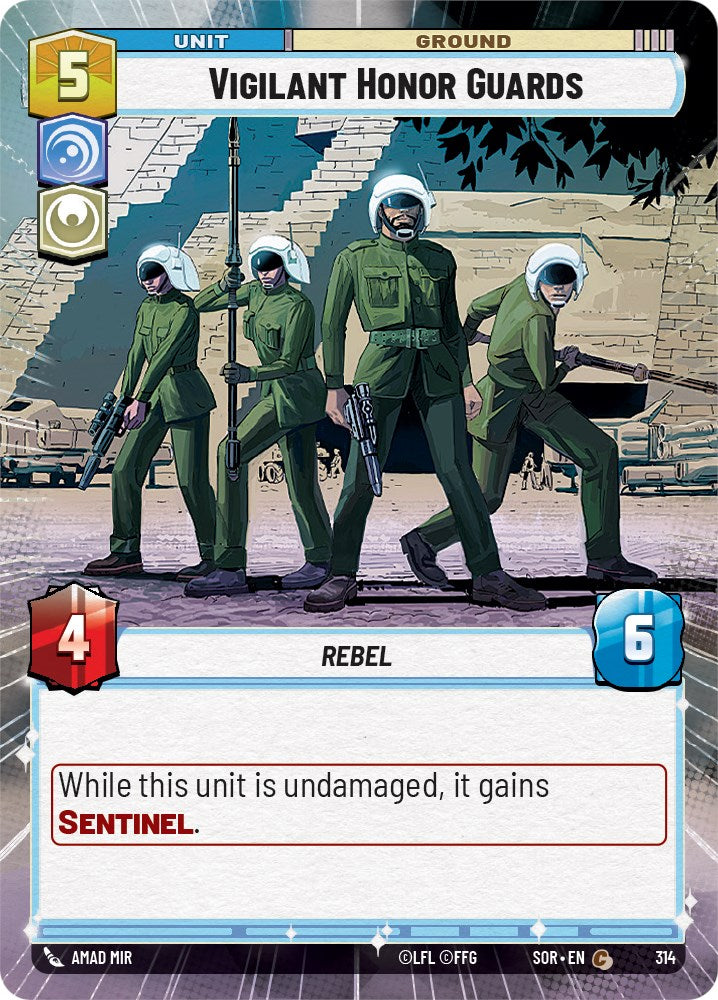 Vigilant Honor Guards (Hyperspace) (314) [Spark of Rebellion] | Tabernacle Games