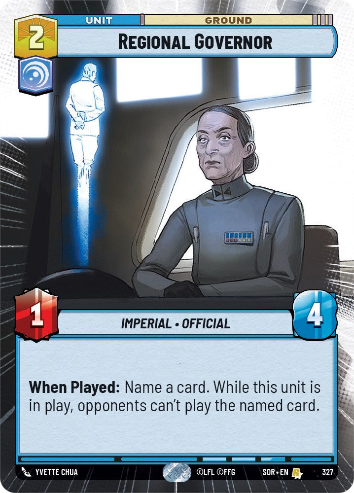 Regional Governor (Hyperspace) (327) [Spark of Rebellion] | Tabernacle Games