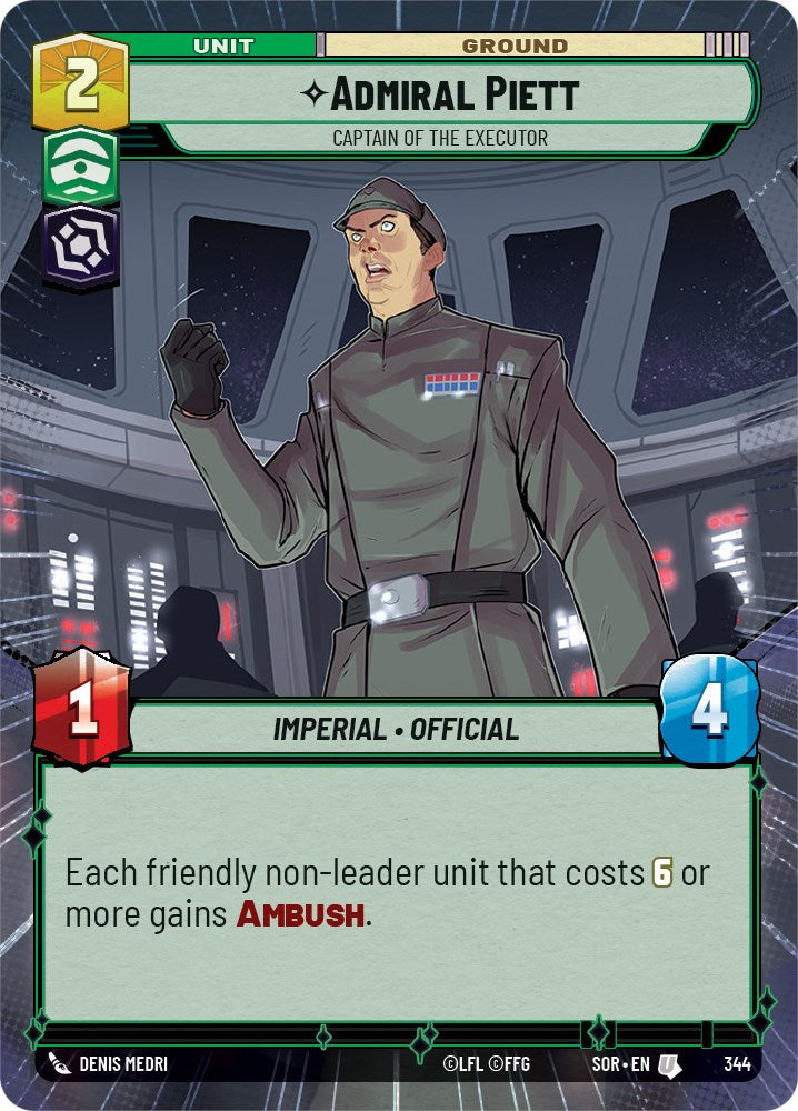 Admiral Piett - Captain of the Executor (Hyperspace) (344) [Spark of Rebellion] | Tabernacle Games