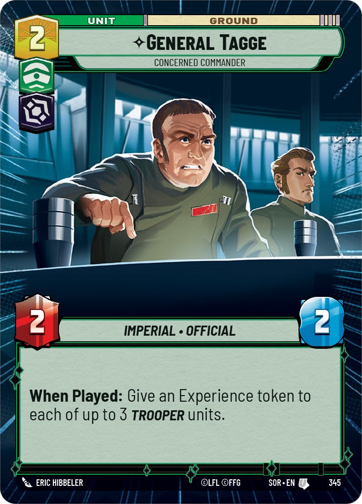 General Tagge - Concerned Commander (Hyperspace) (345) [Spark of Rebellion] | Tabernacle Games