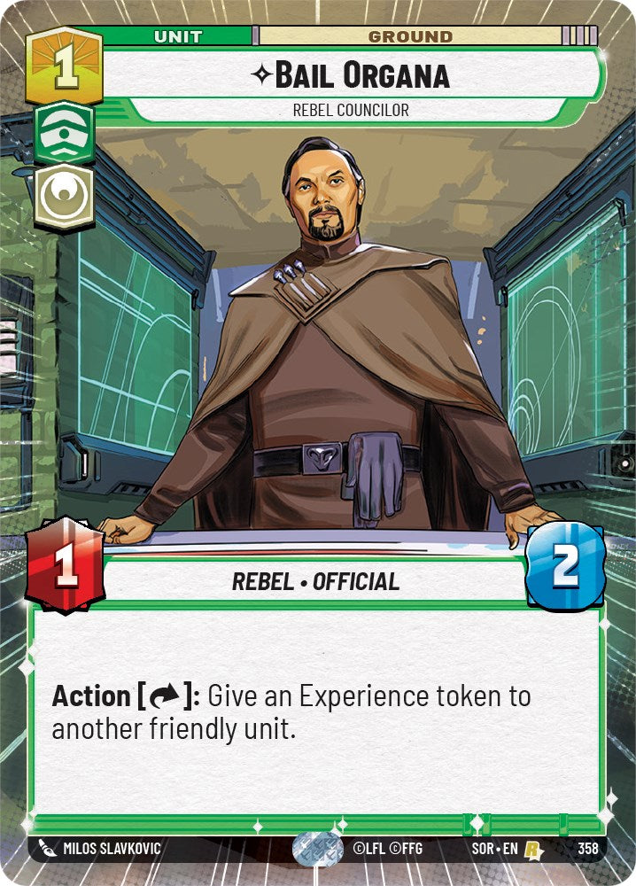 Bail Organa - Rebel Councilor (Hyperspace) (358) [Spark of Rebellion] | Tabernacle Games