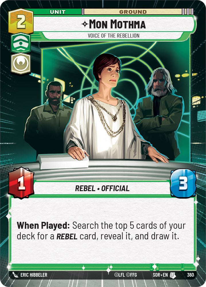 Mon Mothma - Voice of the Rebellion (Hyperspace) (360) [Spark of Rebellion] | Tabernacle Games