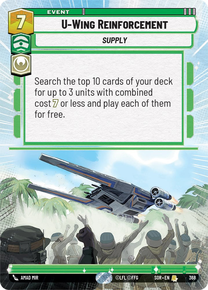 U-Wing Reinforcement (Hyperspace) (368) [Spark of Rebellion] | Tabernacle Games