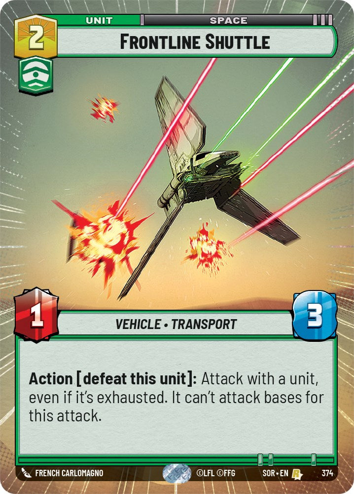 Frontline Shuttle (Hyperspace) (374) [Spark of Rebellion] | Tabernacle Games