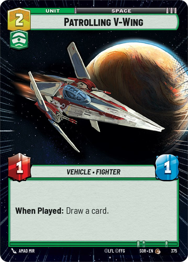Patrolling V-Wing (Hyperspace) (375) [Spark of Rebellion] | Tabernacle Games