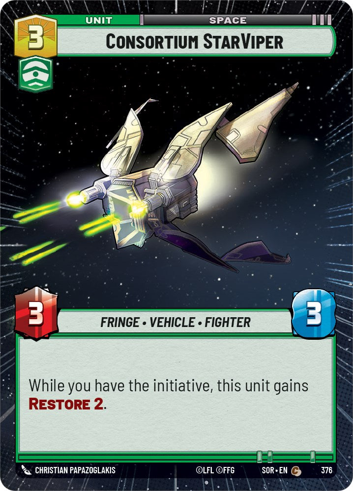 Consortium StarViper (Hyperspace) (376) [Spark of Rebellion] | Tabernacle Games