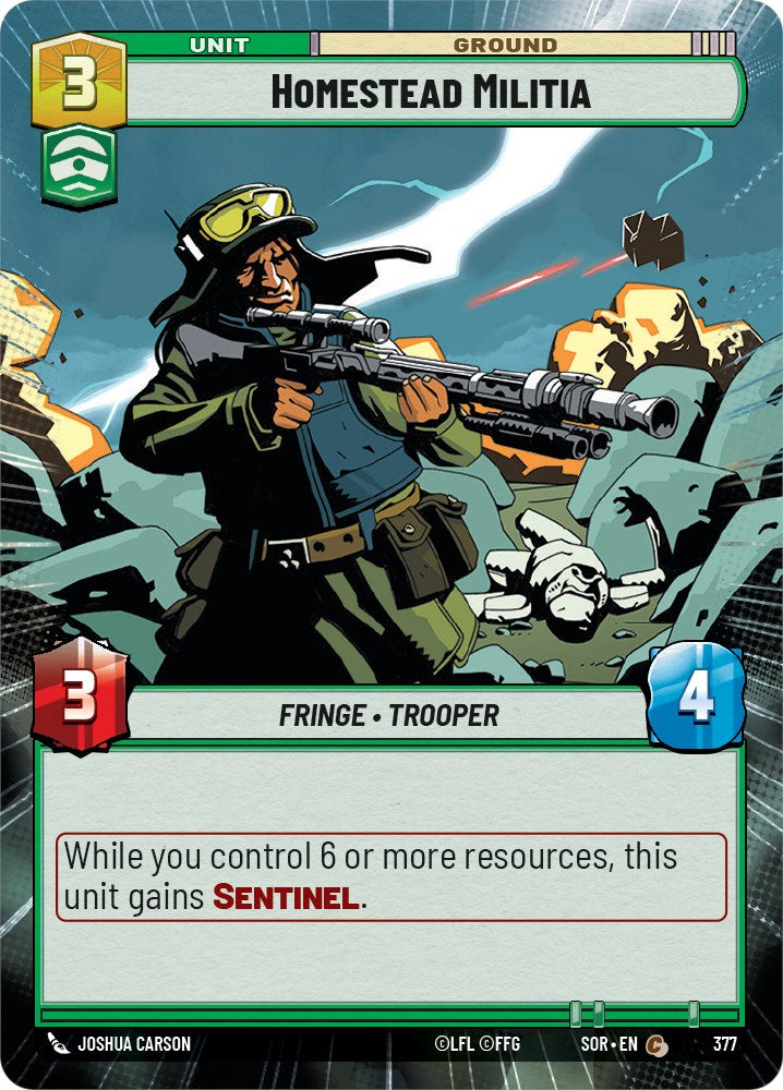 Homestead Militia (Hyperspace) (377) [Spark of Rebellion] | Tabernacle Games