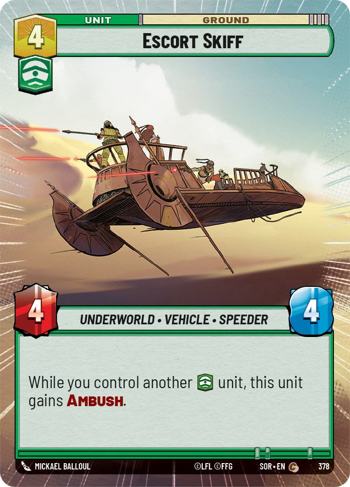 Escort Skiff (Hyperspace) (378) [Spark of Rebellion] | Tabernacle Games