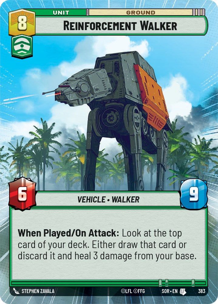 Reinforcement Walker (Hyperspace) (383) [Spark of Rebellion] | Tabernacle Games