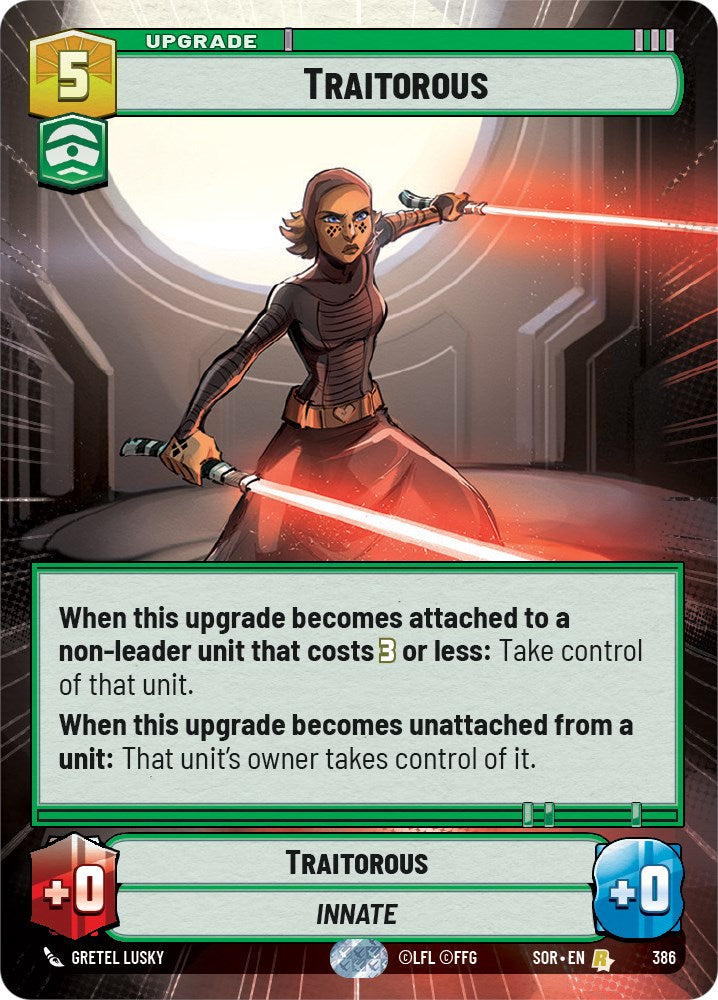 Traitorous (Hyperspace) (386) [Spark of Rebellion] | Tabernacle Games