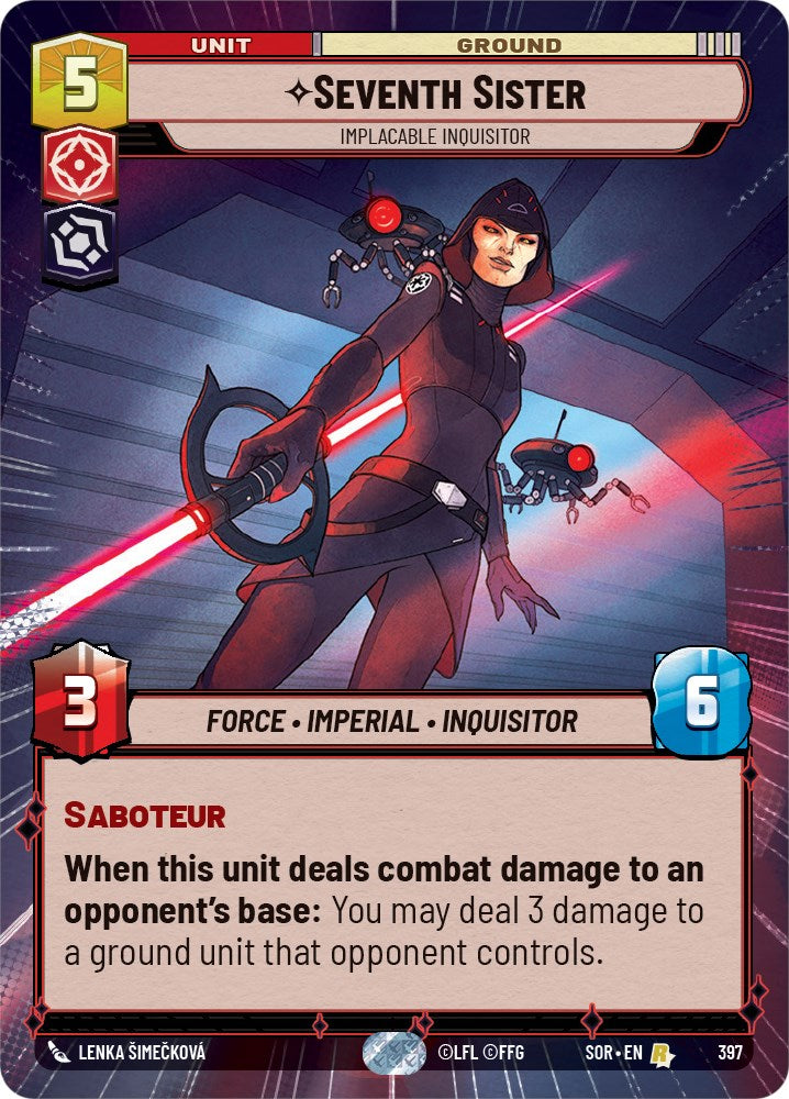 Seventh Sister - Implacable Inquisitor (Hyperspace) (397) [Spark of Rebellion] | Tabernacle Games