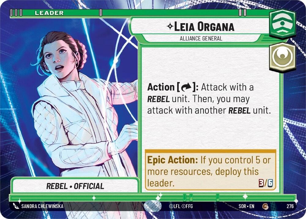 Leia Organa - Alliance General (Hyperspace) (276) [Spark of Rebellion] | Tabernacle Games