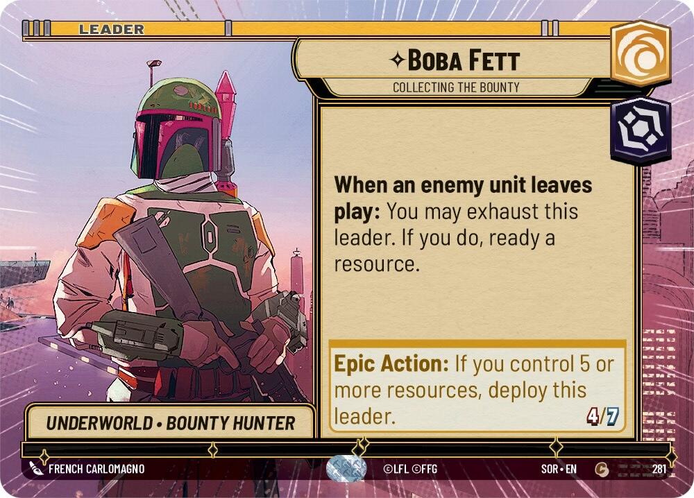 Boba Fett - Collecting the Bounty (Hyperspace) (281) [Spark of Rebellion] | Tabernacle Games