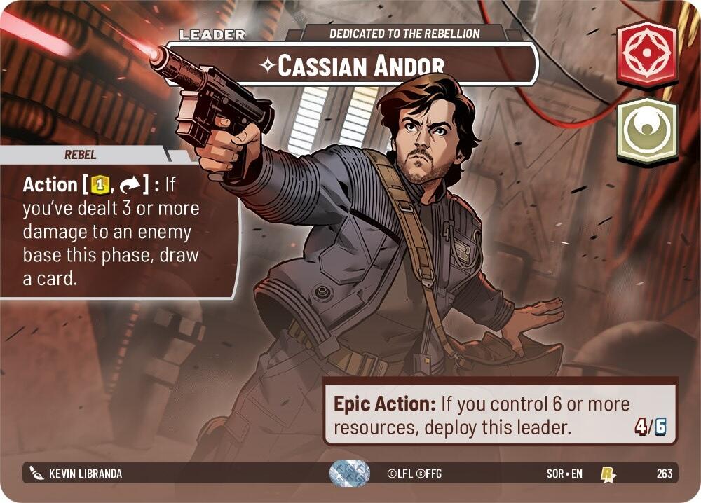 Cassian Andor - Dedicated to the Rebellion (Showcase) (263) [Spark of Rebellion] | Tabernacle Games