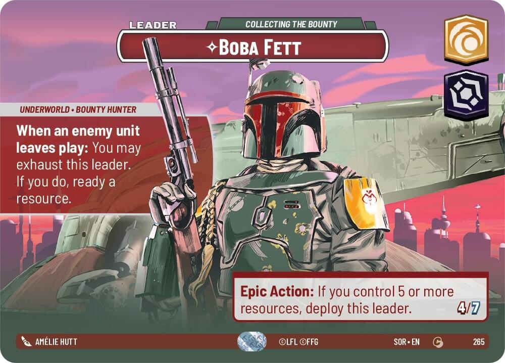 Boba Fett - Collecting the Bounty (Showcase) (265) [Spark of Rebellion] | Tabernacle Games