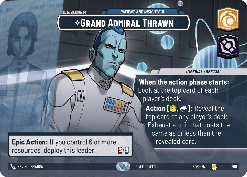 Grand Admiral Thrawn - Patient and Insightful (Showcase) (266) [Spark of Rebellion] | Tabernacle Games