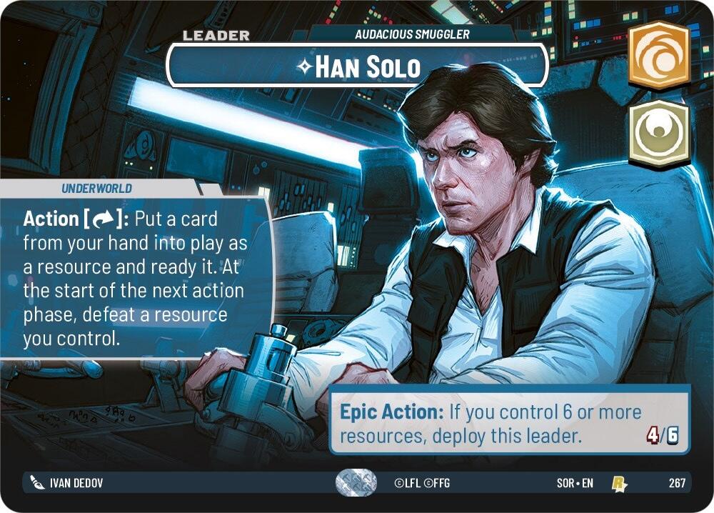 Han Solo - Audacious Smuggler (Showcase) (267) [Spark of Rebellion] | Tabernacle Games