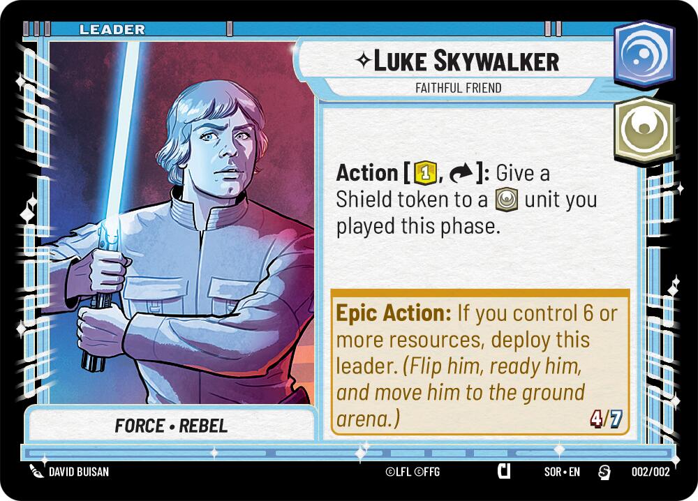 Luke Skywalker - Faithful Friend (Prerelease Promo) (002/002) [Spark of Rebellion Promos] | Tabernacle Games