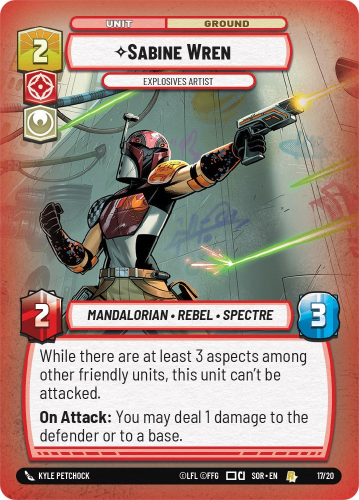 Sabine Wren - Explosives Artist (Weekly Play Promo) (17/20) [Spark of Rebellion Promos] | Tabernacle Games