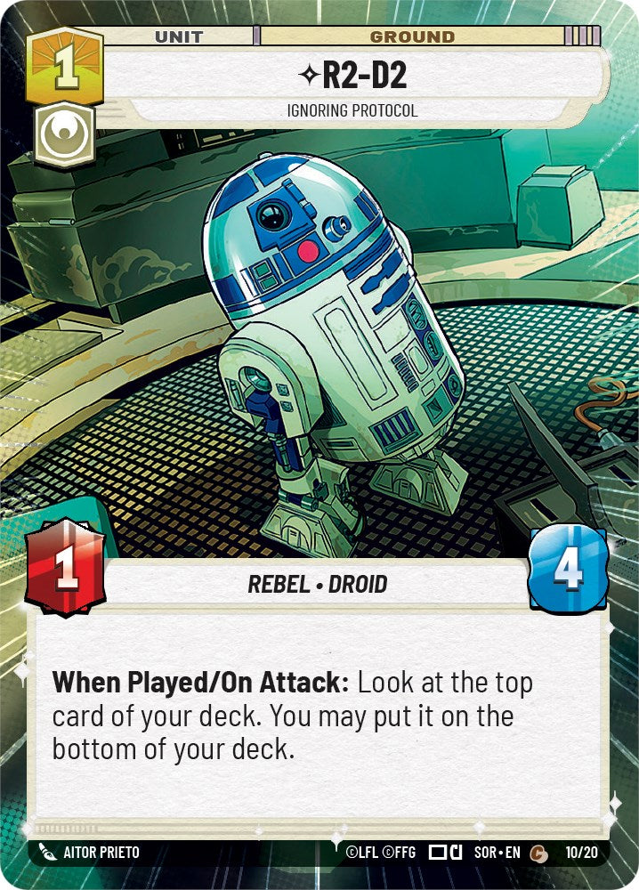 R2-D2 - Ignoring Protocol (Hyperspace) (Weekly Play Promo) (10/20) [Spark of Rebellion Promos] | Tabernacle Games