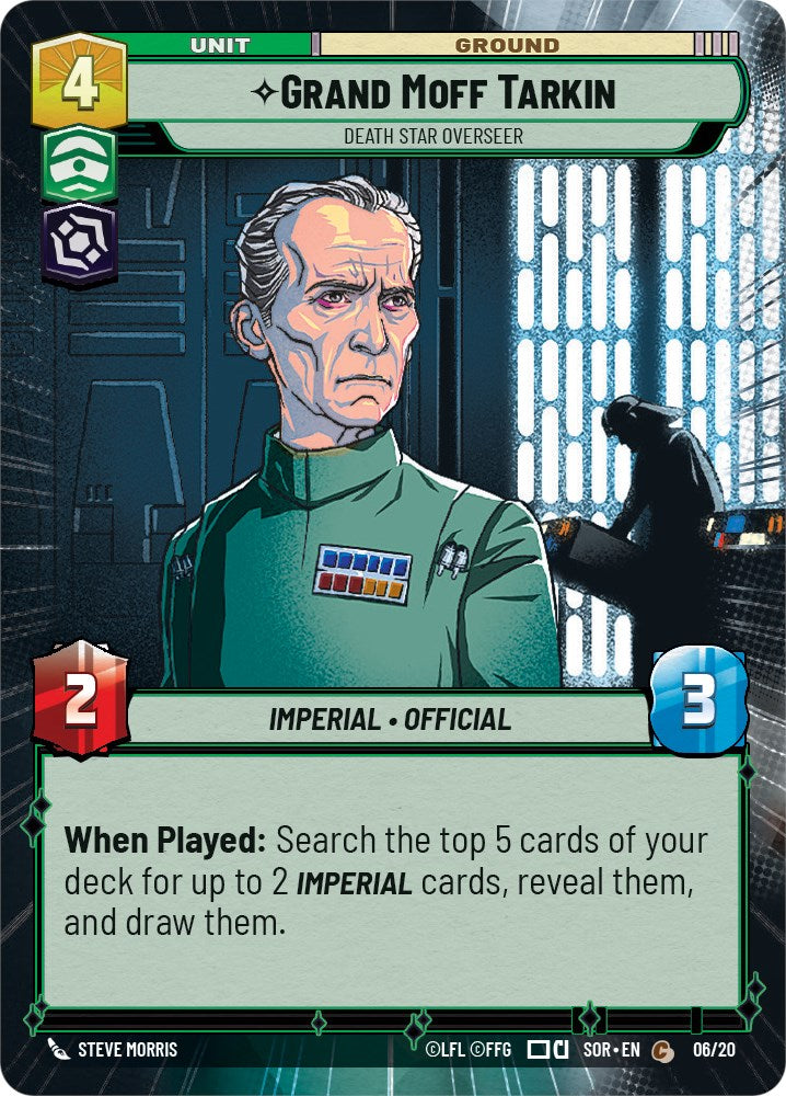 Grand Moff Tarkin - Death Star Overseer (Hyperspace) (6/20) [Spark of Rebellion: Weekly Play] | Tabernacle Games